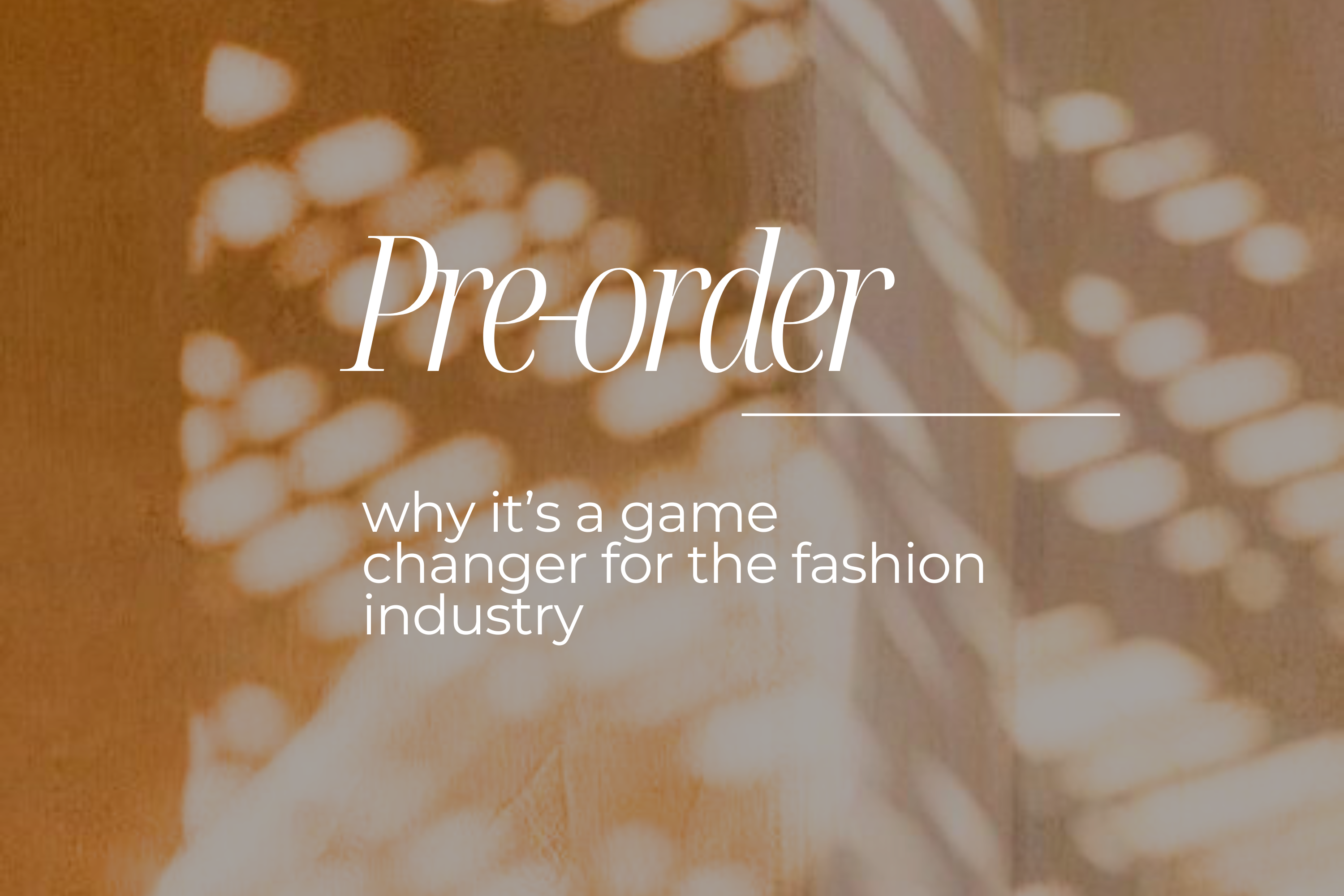 The Beauty of Waiting: Why Preordering is a Win for You, the People, and the Planet