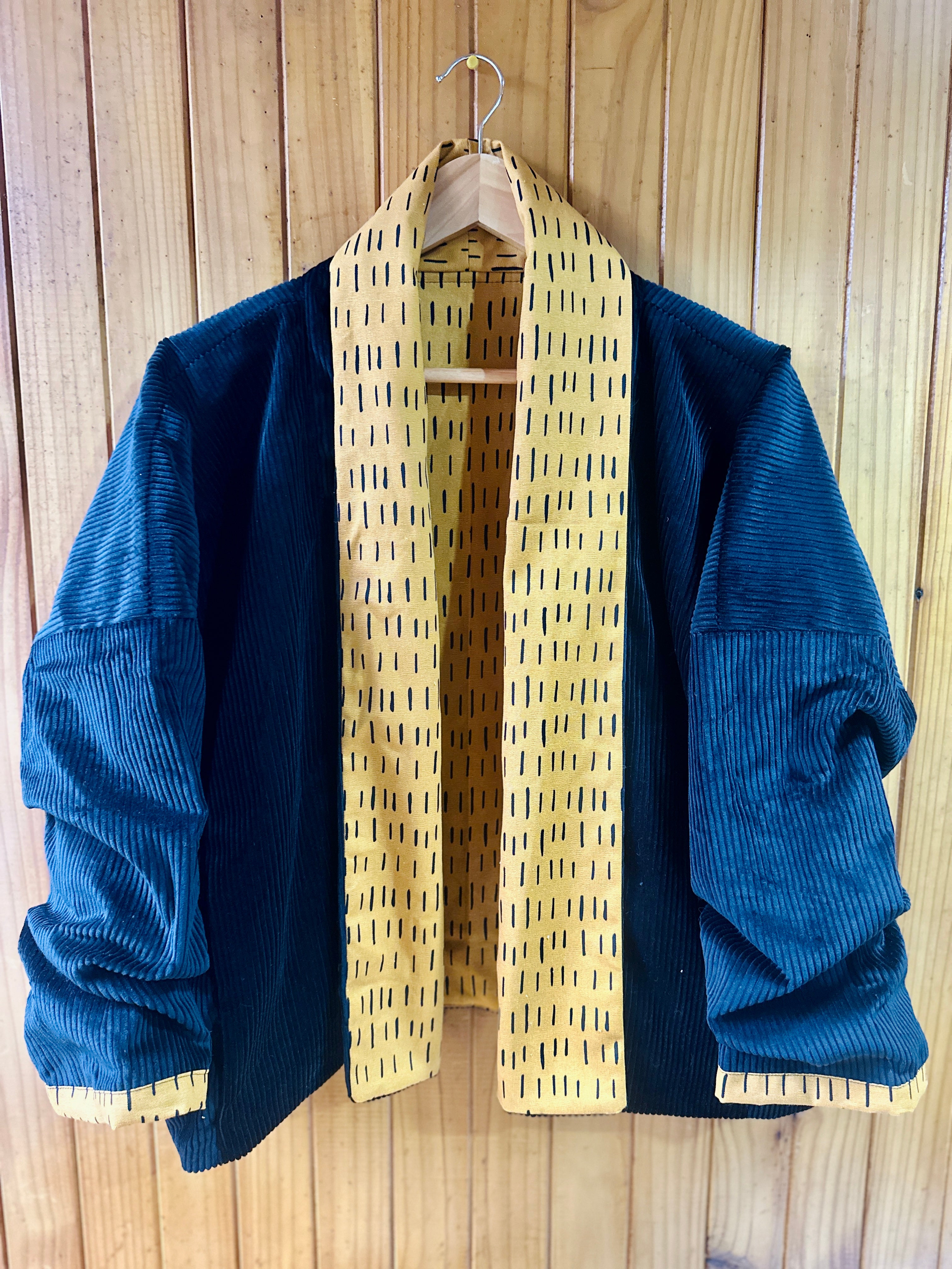 Reversible Cord Jacket - black