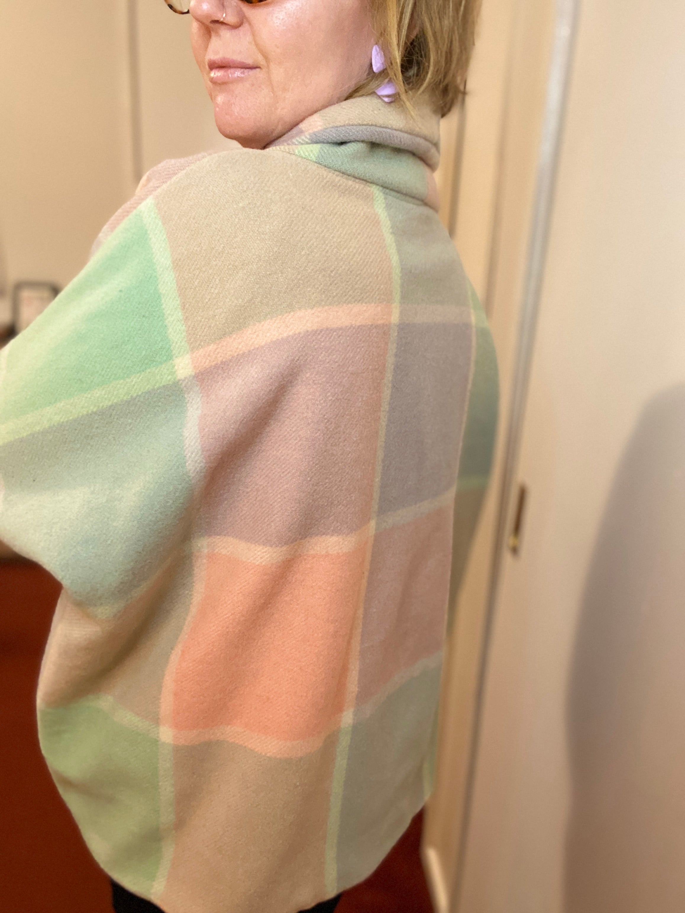 Whispering Wool Blanket Jacket- Vintage