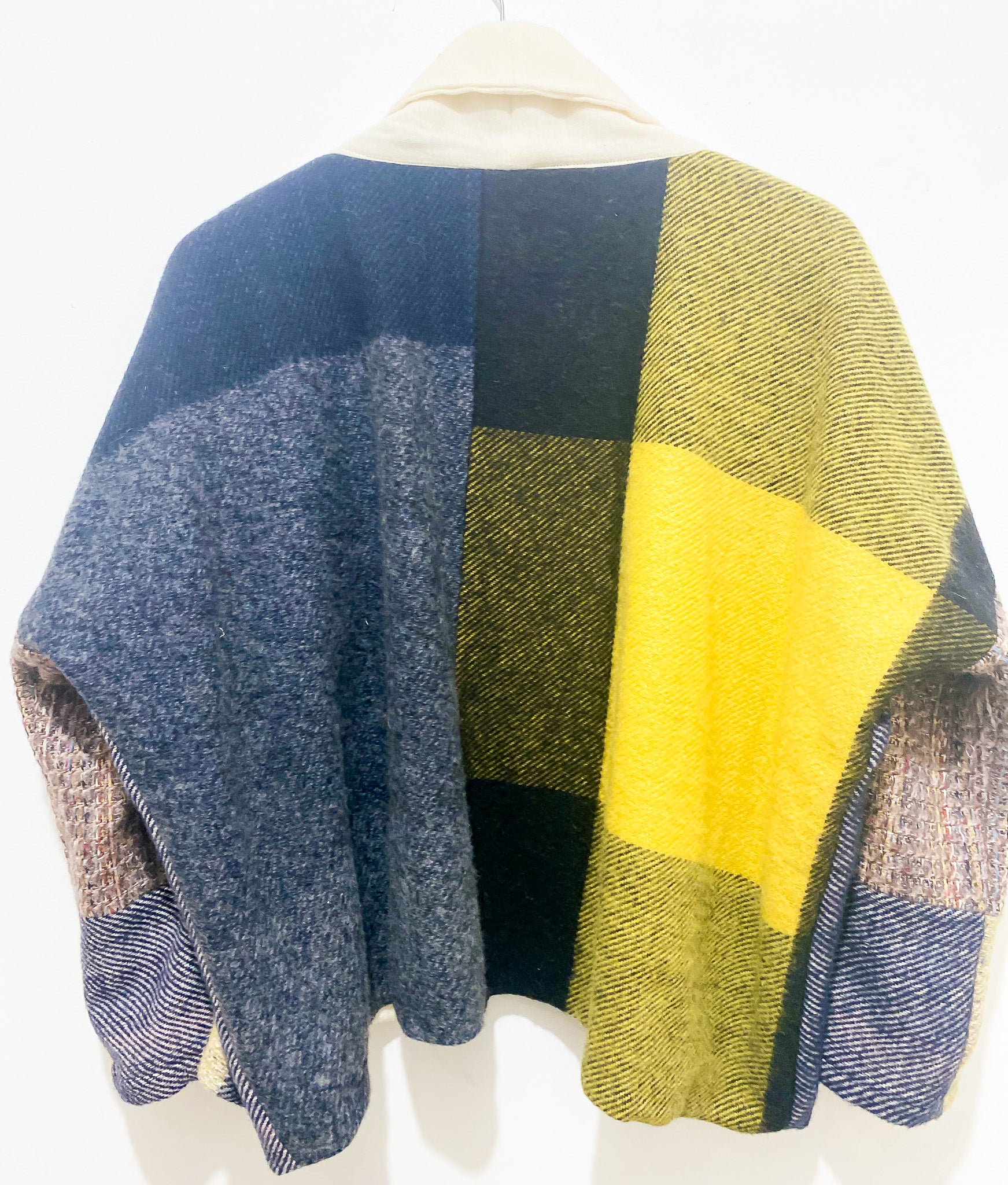 Whispering Wool Blanket Jacket- Lime