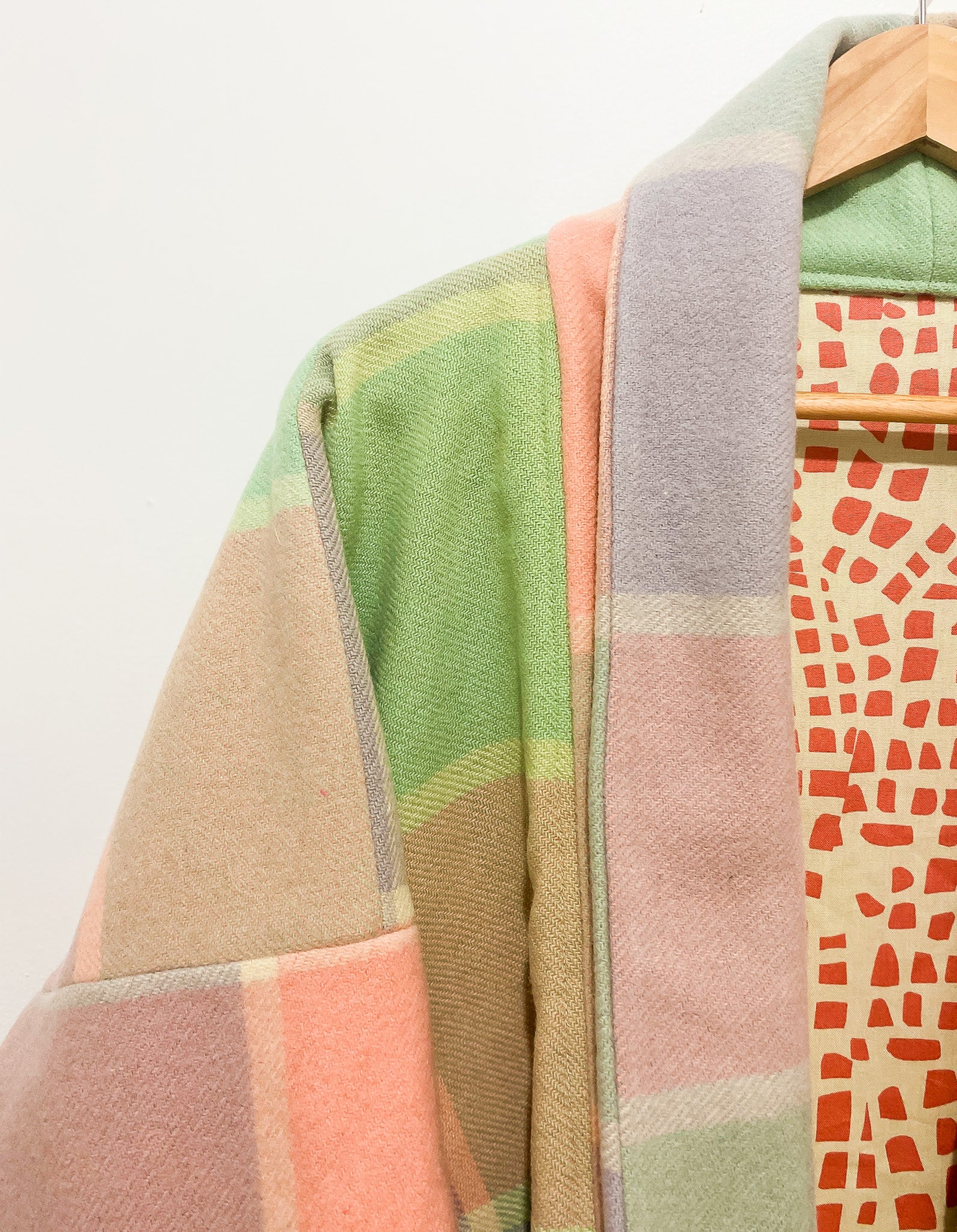 Whispering Wool Blanket Jacket- Vintage