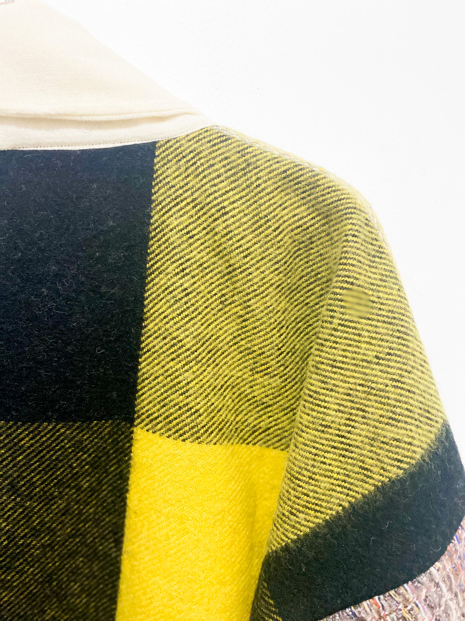 Whispering Wool Blanket Jacket- Lime