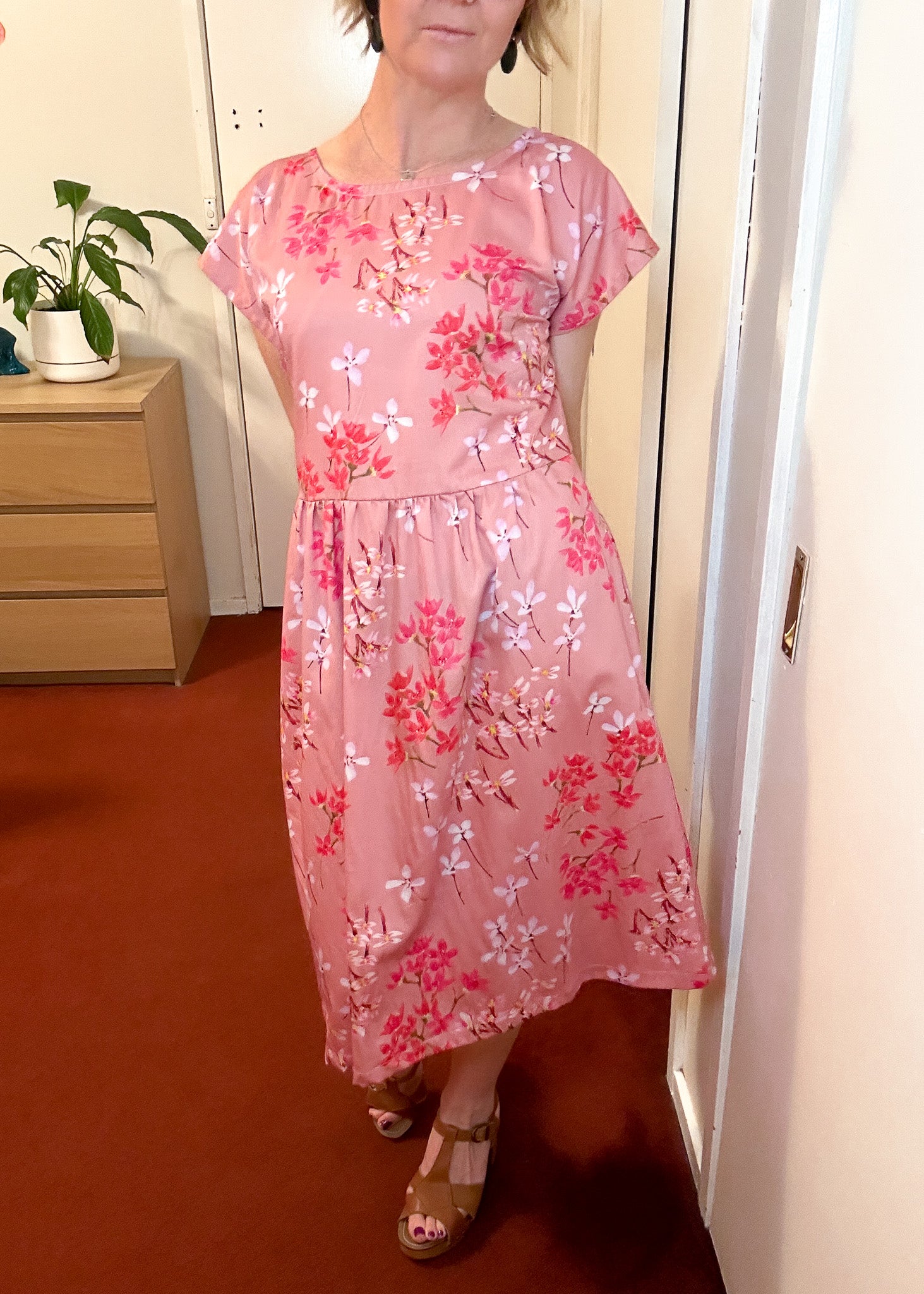 Shift dress - Organic Floral Sateen