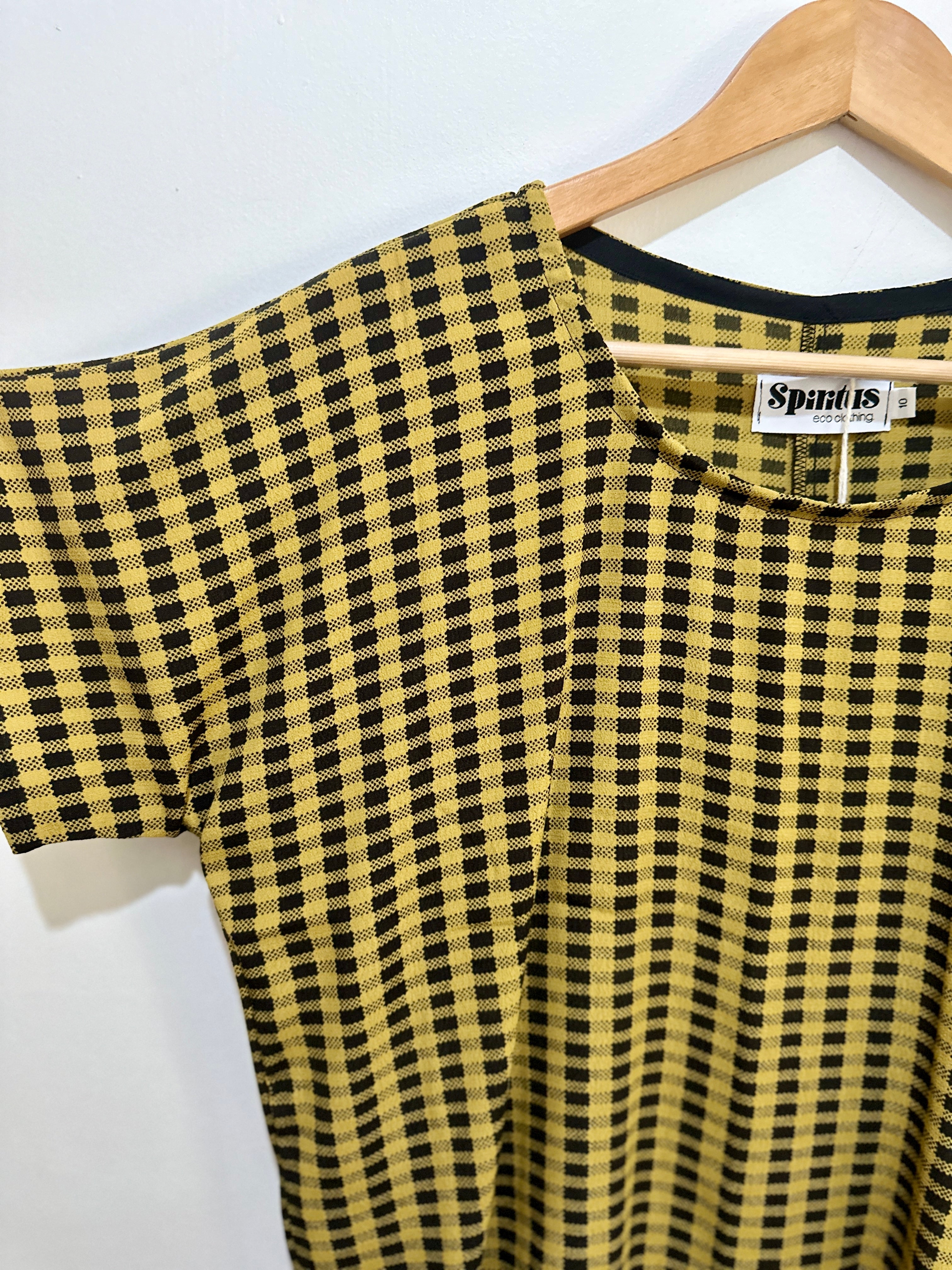 Tee Top Green Check - deadstock