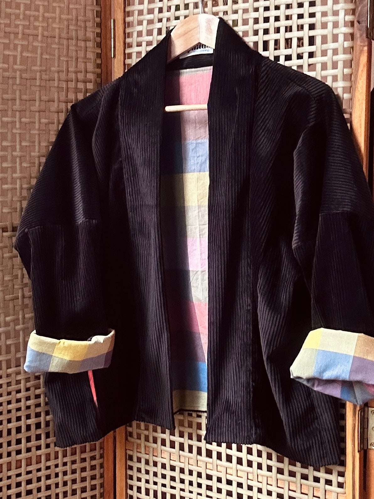 Gemini Reversible Cord Jacket - rainbow organic cotton lining (Copy)