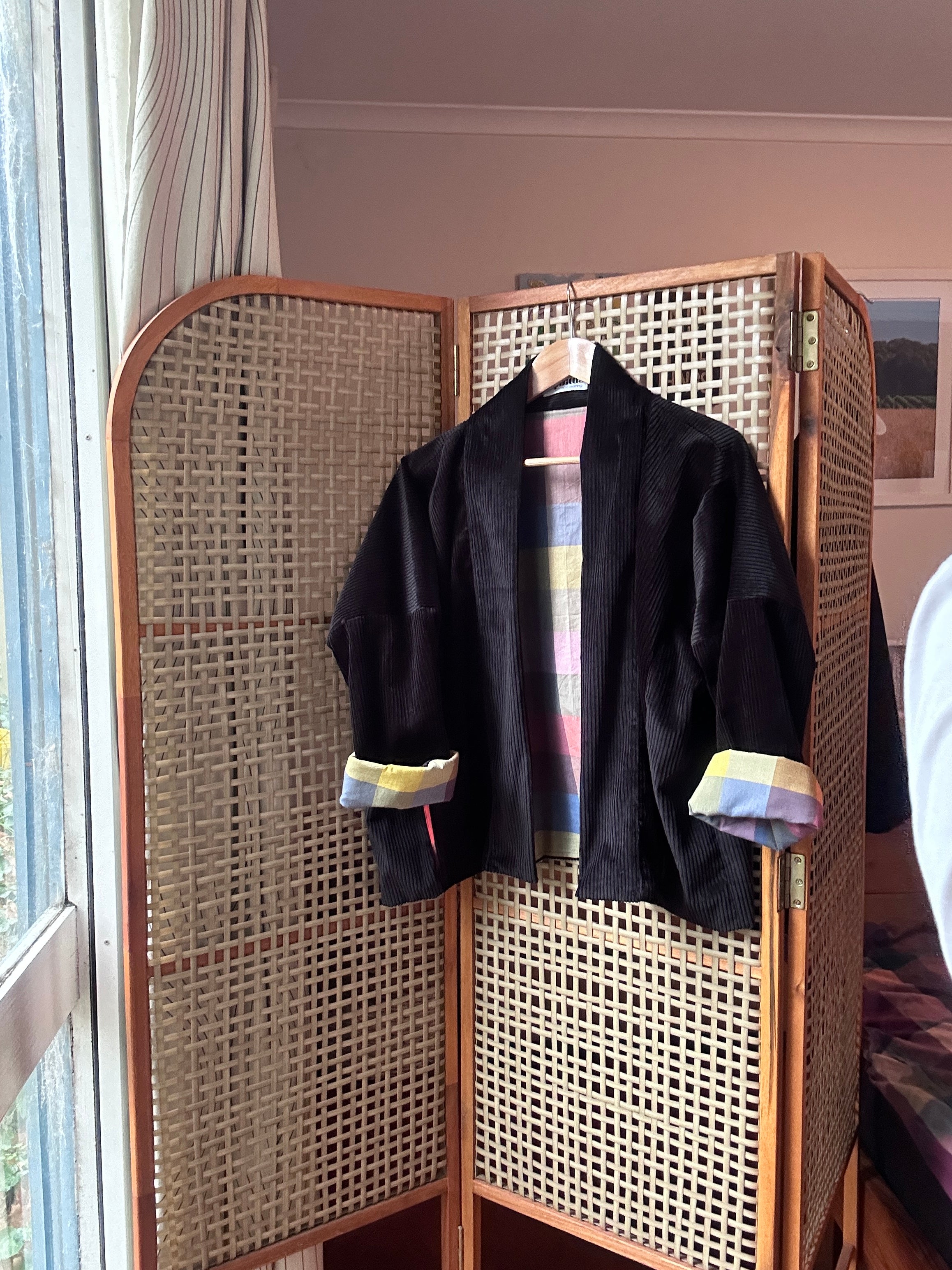 Gemini Reversible Cord Jacket - rainbow organic cotton lining (Copy)